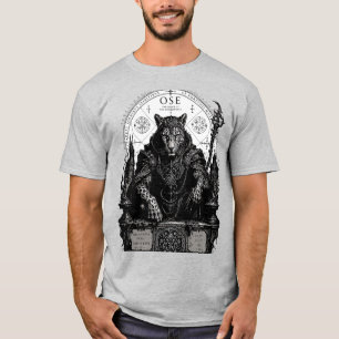 Ose Gotischer Okkulter Leopard T-Shirt