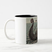 Oseberg Schiff Zweifarbige Tasse (Links)