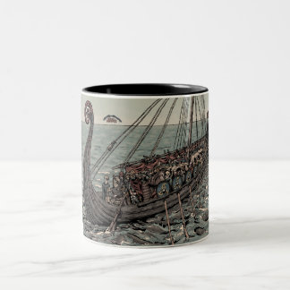 Oseberg Schiff Zweifarbige Tasse