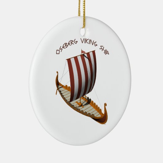 Oseberg Viking Schiff Keramik Ornament (Rechts)