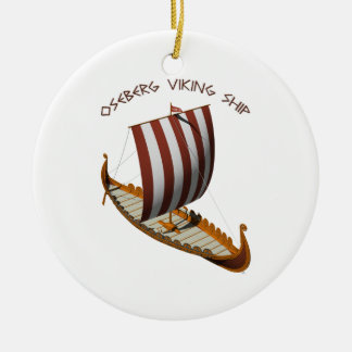 Oseberg Viking Schiff Keramik Ornament