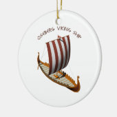 Oseberg Viking Schiff Keramik Ornament (Links)
