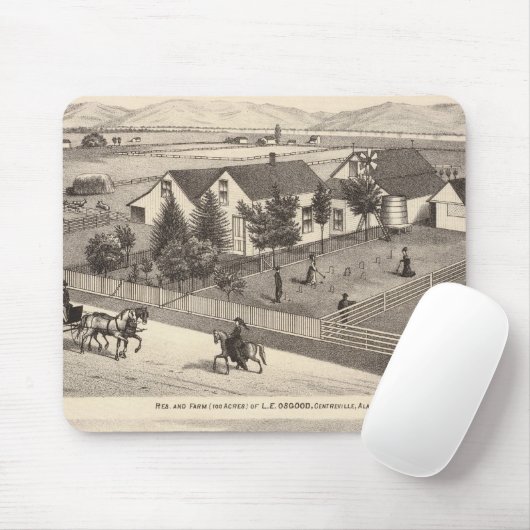 Osgood, Cameron-Wohnungen, Farmen Mousepad (Mit Mouse)
