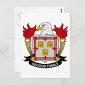 Osgood Familienwappen Postkarte (Vorne/Hinten)
