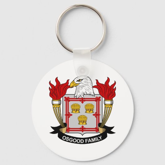 Osgood Familienwappen Schlüsselanhänger (Vorderseite)
