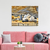 Osguthorpe Barn in Park City, Utah Leinwanddruck (Insitu (Wohnzimmer))