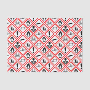 Osha-Gefahrenhinweise Seidenpapier