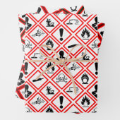 Osha-Gefahrenpiktogramme Geschenkpapier Set (Beispiel)