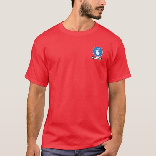 Osha-Handschuhe erfordert (kleiner vorderer T-Shirt (Vorderseite)
