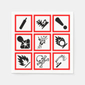 Osha Hazard Warnungen Serviette (Vorderseite)