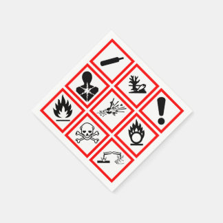 Osha Hazard Warnungen Serviette