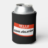 OSHA-Verletzung Dosenkühler (Kanne Vorderseite)