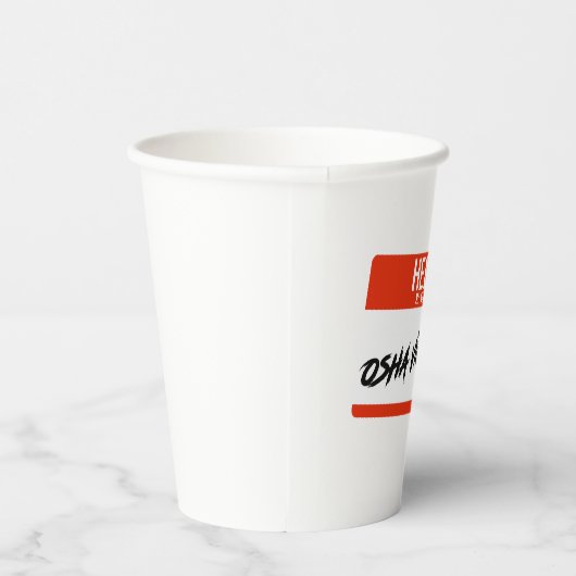 OSHA-Verletzung Pappbecher (Rechts)