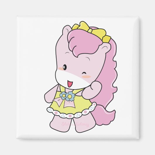 Osharena Ponies "Pinky" Magnet (Vorne)