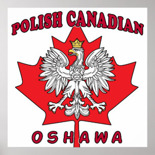Oshawa Polnisch-Kanadisches Blatt Poster