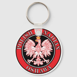 Oshawa Polnischer Kanadischer Adler Schlüsselanhänger