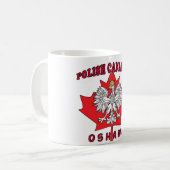 Oshawa Polnischer Kanadischer Leaf Kaffeetasse (Vorderseite Links)