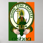 O'Shea Clan Motto Poster Print (Vorne)