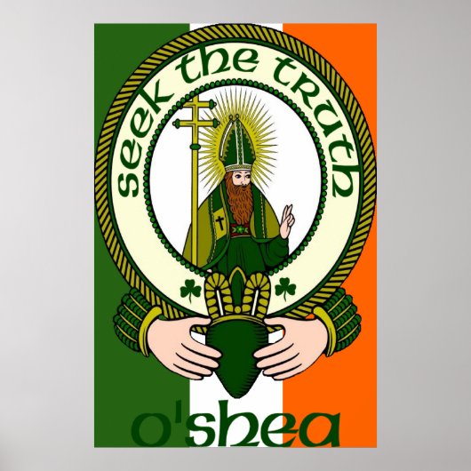 O'Shea Clan Motto Poster Print (Vorne)