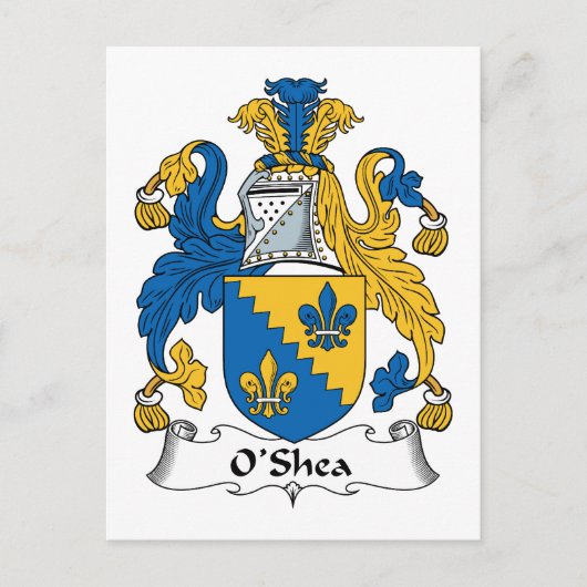 O'Shea Familienwappen Postkarte (Vorderseite)