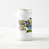 O'Shee/Shea Irish Shield Beer Stein Bierglas (Vorderseite Links)