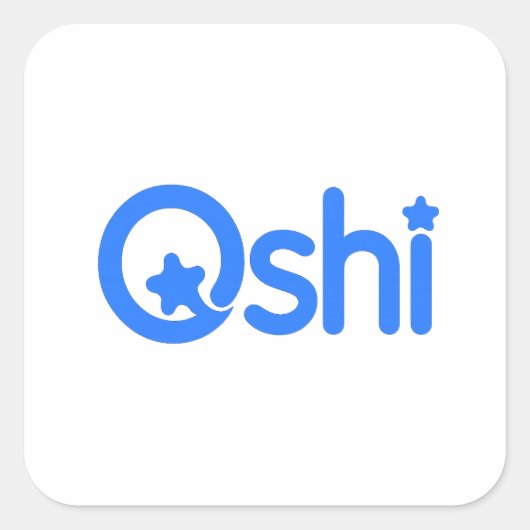 Oshi-Aufkleber Quadratischer Aufkleber (Vorderseite)