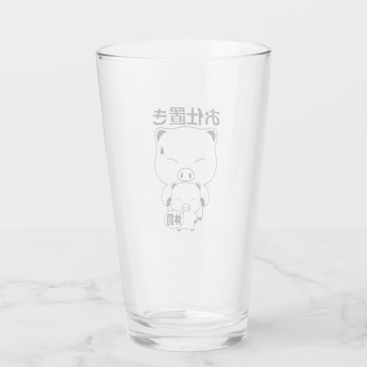 Oshioki Drinking Glasses Glas (Rückseite)