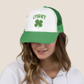 O'Shit Iren-Kleeblatt Truckerkappe (Beispiel)