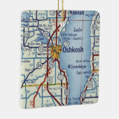 Oshkosh Vintag Map Keramikornament (Rechts)