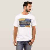 Oshkosh, Wisconsin - große Buchstabe-Szenen T-Shirt (Vorne ganz)
