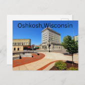 Oshkosh, Wisconsin Postcard Postkarte (Vorne/Hinten)