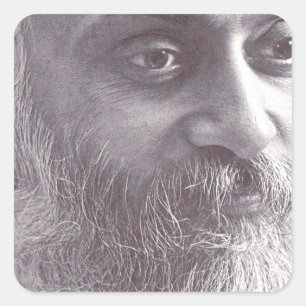 Osho closeup.jpg quadratischer aufkleber