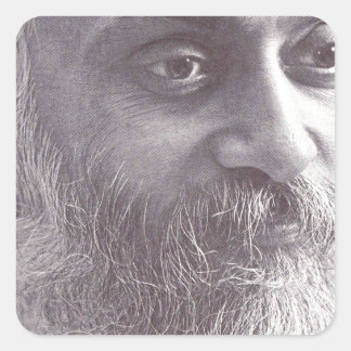 Osho closeup.jpg quadratischer aufkleber