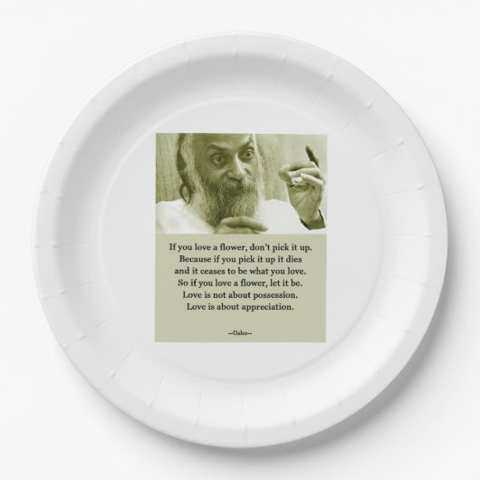 Osho Pappteller (Vorderseite)