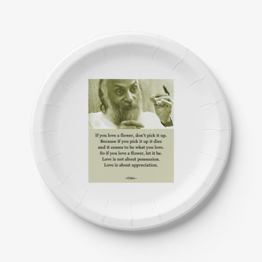 Osho Pappteller (Vorderseite)