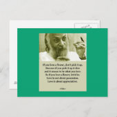 Osho Postkarte (Vorne/Hinten)