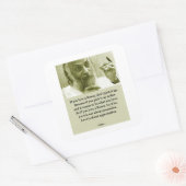 Osho Quadratischer Aufkleber (Umschlag)