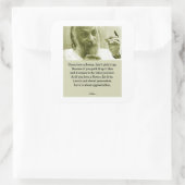 Osho Quadratischer Aufkleber (Tasche)