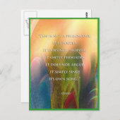 Osho Zen Anführungskarte Postkarte (Vorne/Hinten)