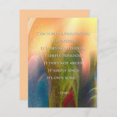 Osho Zen-Angebot Einladung (Vorne/Hinten)