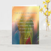 Osho Zen Zitat Karte (Gelbe Blume)