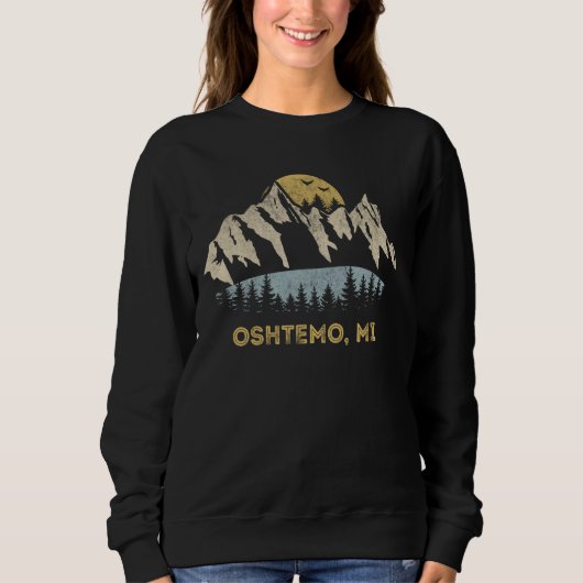 Oshtemo Michigan Mountain Sunset Sunrise MI Sweatshirt (Vorderseite)