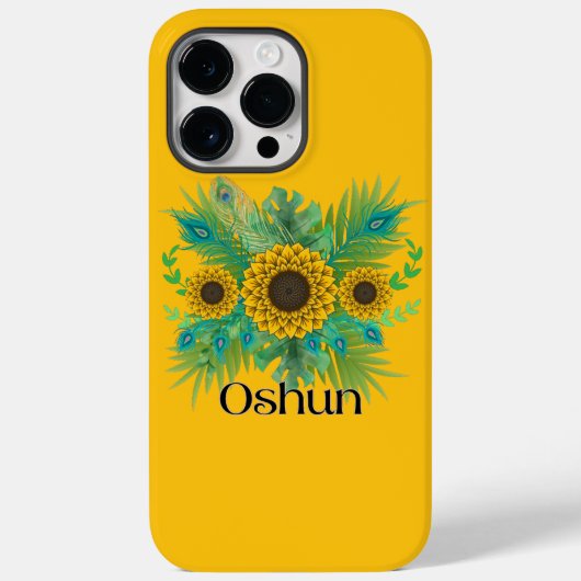 Oshun Goddess Sunblumen Case-Mate iPhone Hülle (Rückseite)