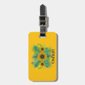 Oshun Goddess Sunblumen Gepäckanhänger (Vorderseite vertikal)