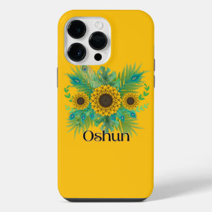 Oshun Goddess Sunblumen iPhone 14 Pro Max Hülle