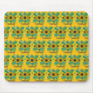 Oshun Goddess Sunblumen Mousepad
