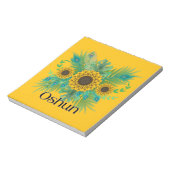 Oshun Goddess Sunblumen Notizblock (Rotiert)