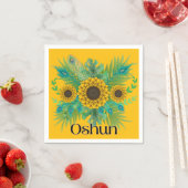 Oshun Goddess Sunblumen Serviette (Beispiel)