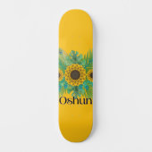 Oshun Goddess Sunblumen Skateboard (Vorderseite)