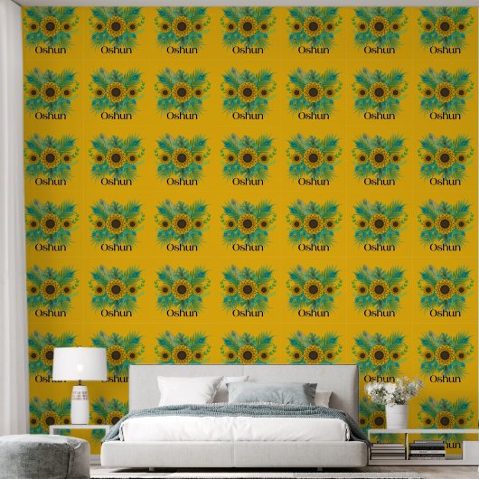 Oshun Goddess Sunblumen Tapete (Schlafzimmer)